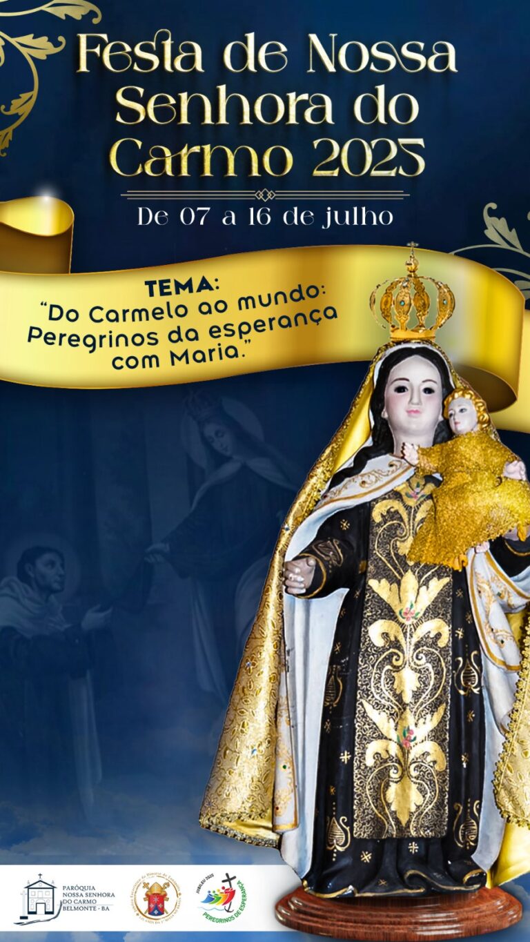 Paróquia Nossa Senhora do Carmo divulga programação oficial da Festa de Nossa Senhora do Carmo 2025