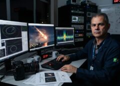 Astrônomo detalha análise de imagens e confirma lixo espacial que cruzou os céus em Belmonte