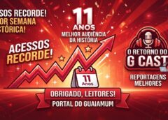 Obrigado, leitores! Portal do Guaiamum bate recorde histórico de acessos em 11 anos de história